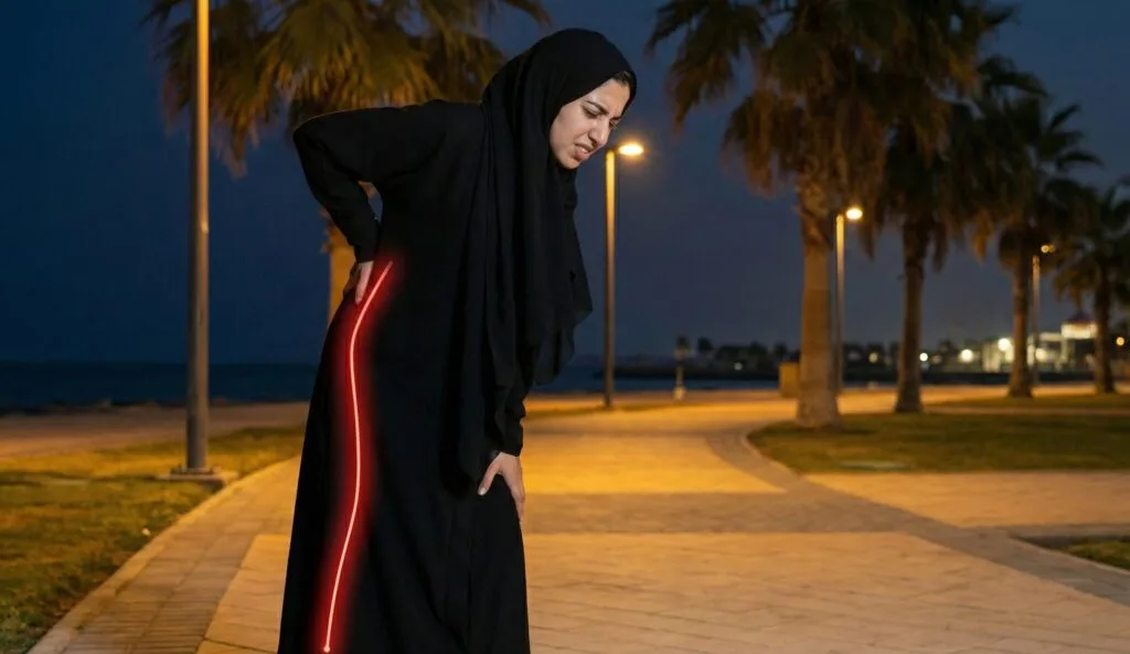 female sciatica pain امرأة لديها ألم عرق النسا