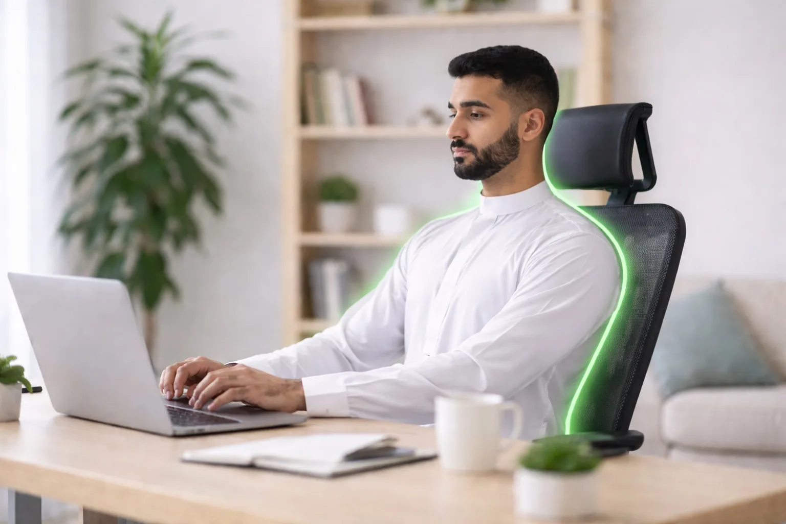 Lower Back Pain After Sitting: Practical Steps and When to Seek Care Office worker using a supported chair