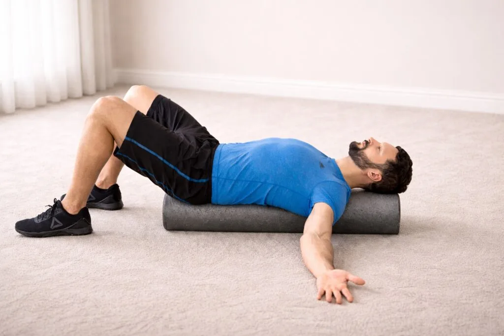 posture pole lower back exercise