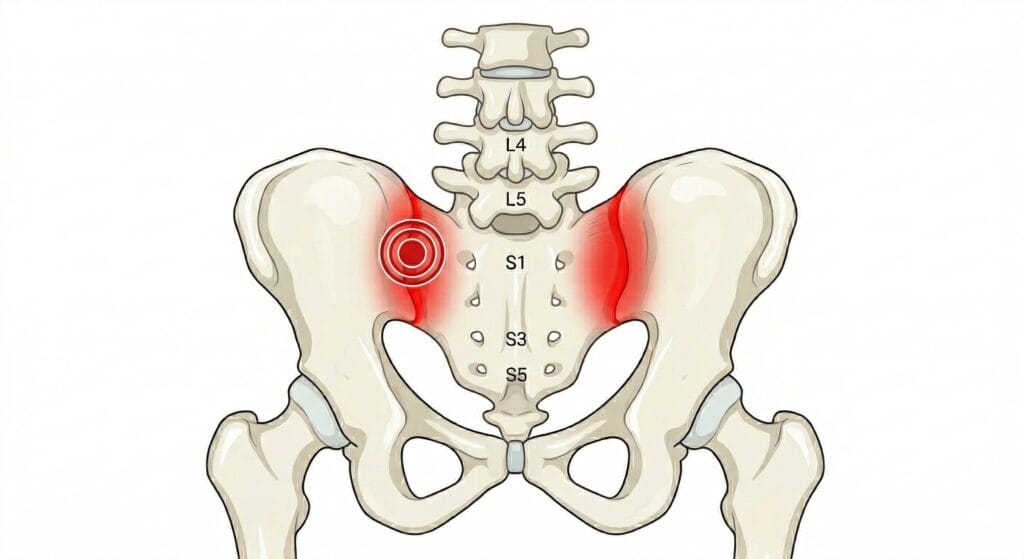 ألم الحوض من الخلف (غمازات الظهر): الأسباب الخفية وطرق العلاج الجذري psis joint post