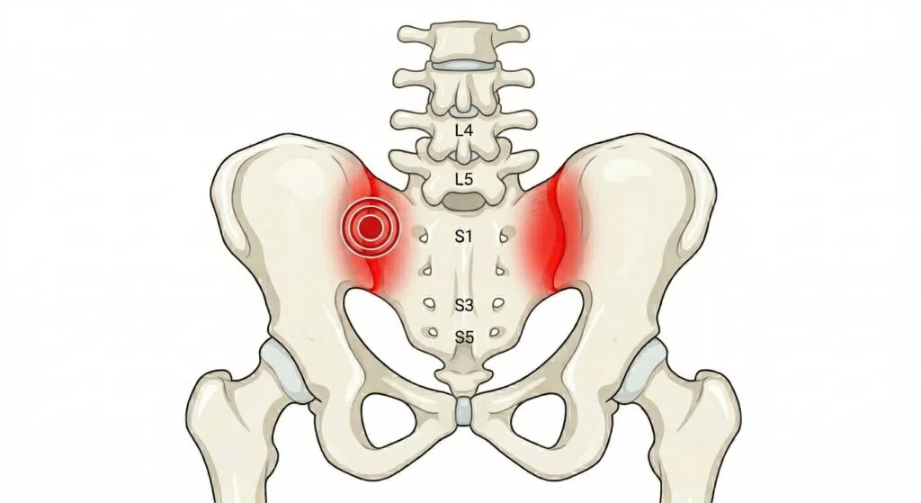 ألم الحوض من الخلف (غمازات الظهر): الأسباب الخفية وطرق العلاج الجذري psis joint post