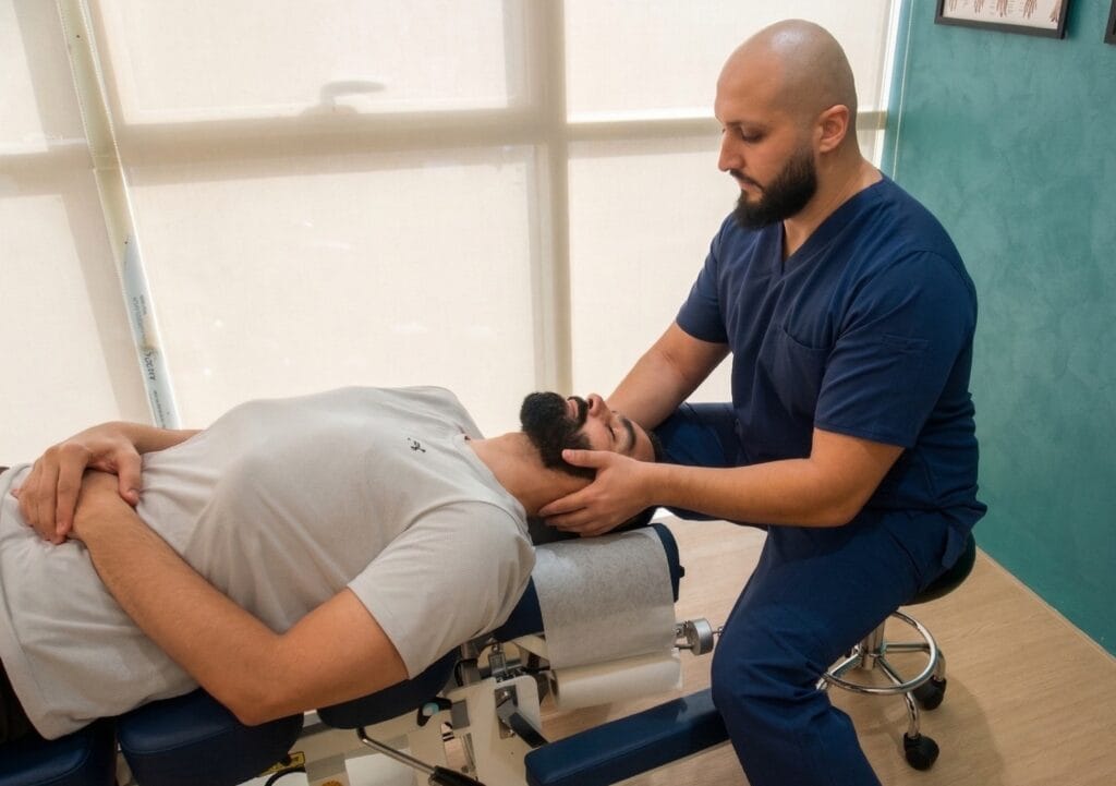 Tech Neck: How Your Smartphone is Destroying Your Spine chiropractor neck adjustment 2