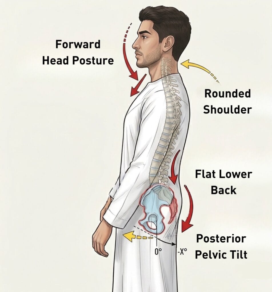 Pelvic Tilt: What Happens When Your Body's "Foundation" is Uneven? posterior pelvic tilt