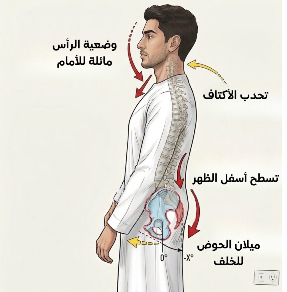ميلان الحوض: عندما يكون "أساس" جسمك غير متزن! Posterior pelvic tilt