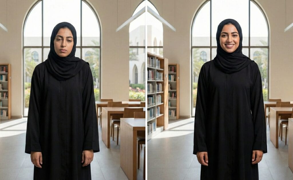 satnding posture female