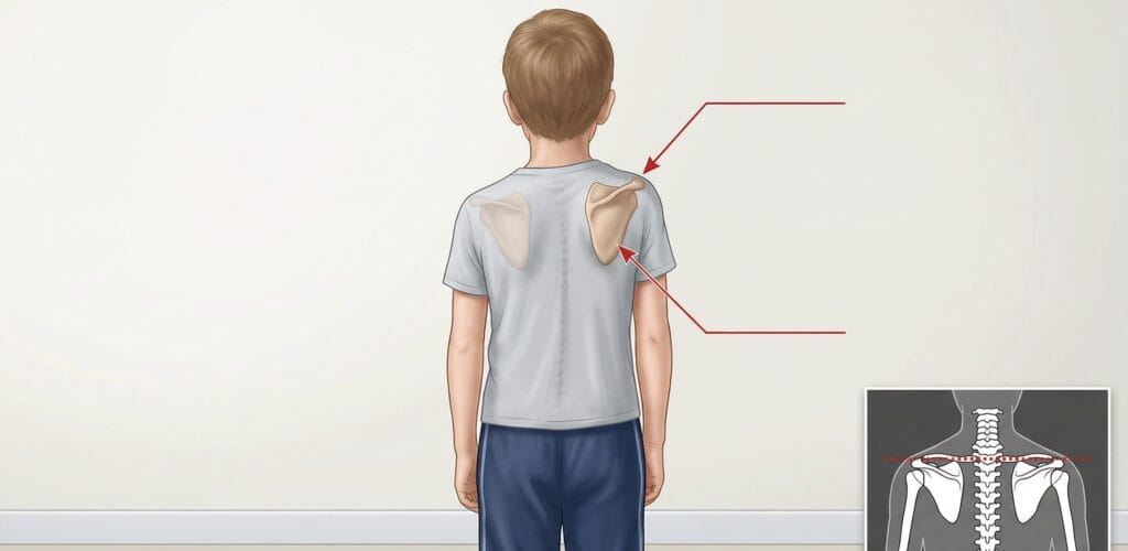 انحناء العمود الفقري (الجنف): 4 علامات تحذيرية لا تتجاهلها في طفلك scoliosis in children