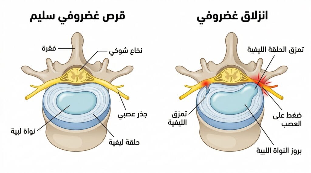 الانزلاق الغضروفي (الديسك): هل الجراحة هي الحل الوحيد؟ انزلاق غضروفي