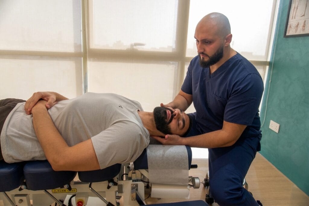 chiropractor neck adjustment