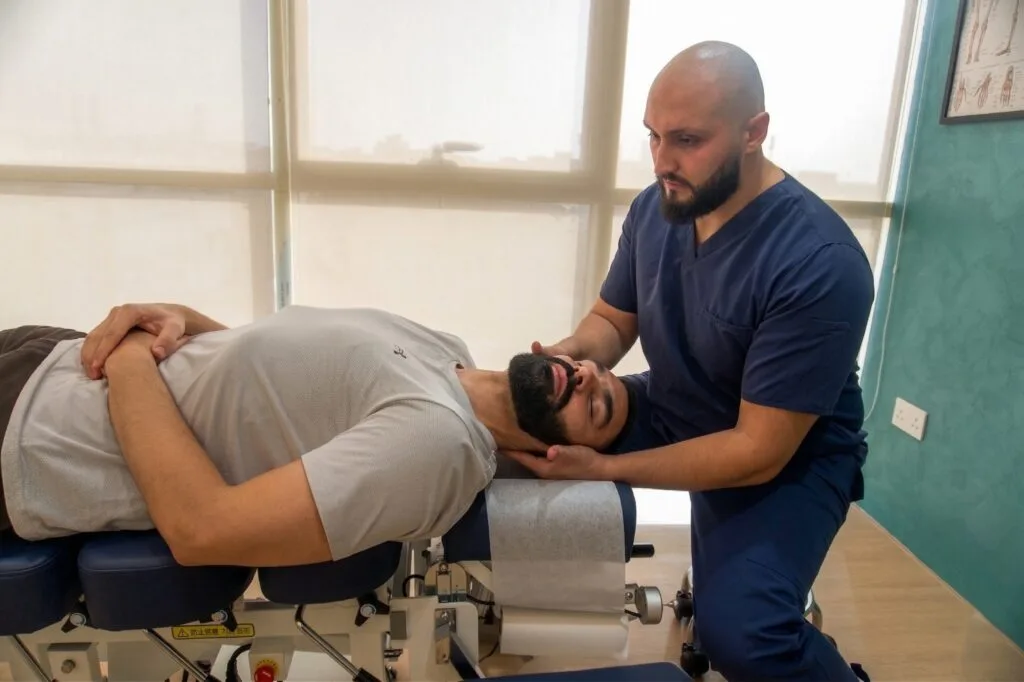 chiropractor neck adjustment chiropractor neck adjustment